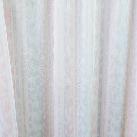 Vintage Vanity Fair Striped V-Neck Spaghetti Strap Silky Night Gown, USA, Sz M - Picture 7 of 8